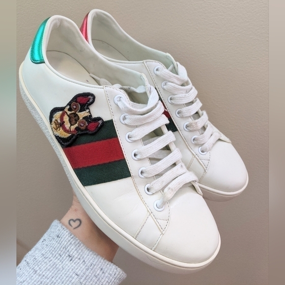 GUCCI Ace 2021 Limited Edition year of the dog shoes - Picture 1 of 11